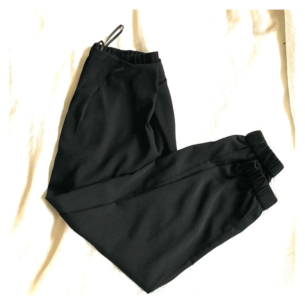 Topshop Black Dressy Jogger Pants Sz. 6
